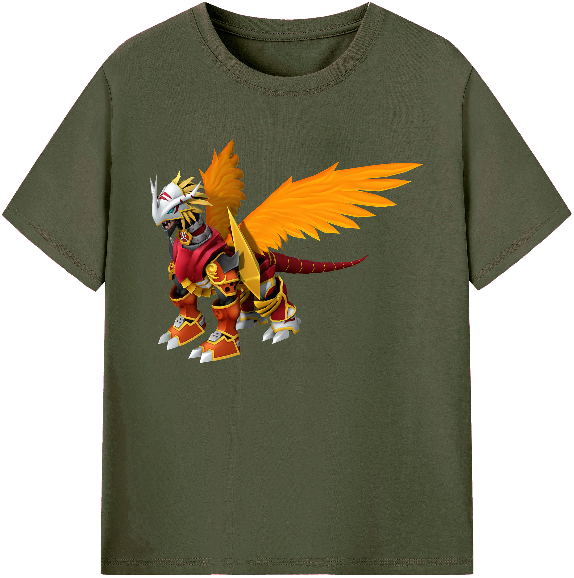 （画像用） Digimon デジタルモンスター/デジモン 綿100％ メンズ半袖Tシャツ｜肌触りやわらか＆通気性